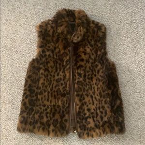 Jcrew leopard vest